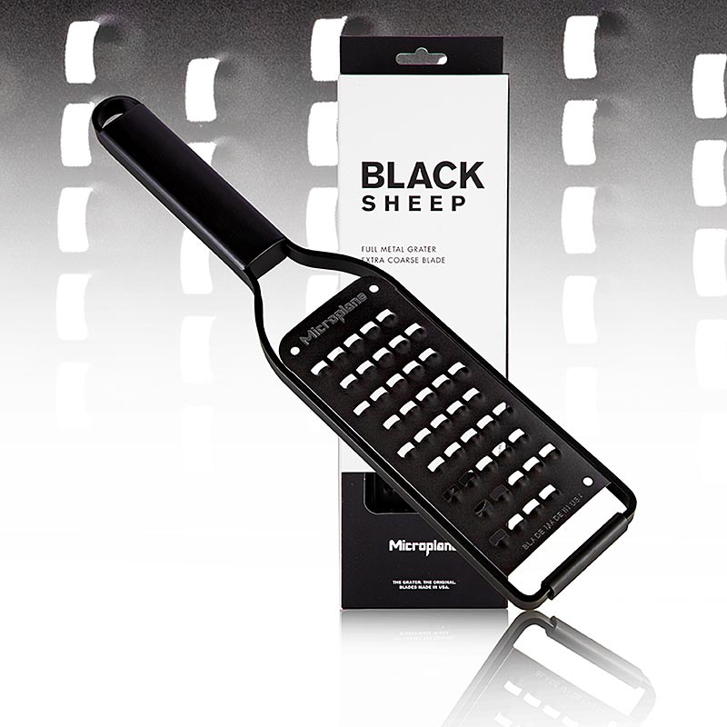 Rivjärn Microplane Black Sheep, Extra Coarse Grater, svart rostfritt stål (43008, 1 St