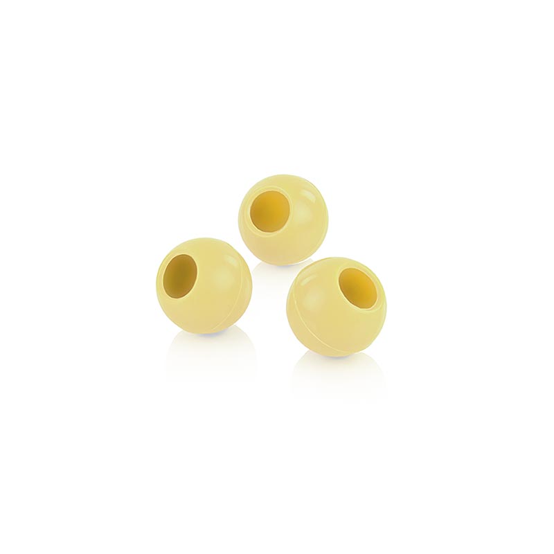 Truffel-hålskula vit, 25 mm Ø, Mona Lisa, 1,36 kg, 504 st