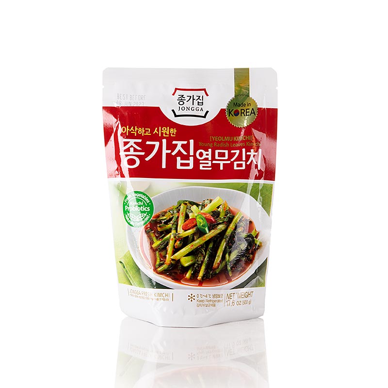 Yeolmu (unga rädisastammar), inlagda, Jongga, 500 g