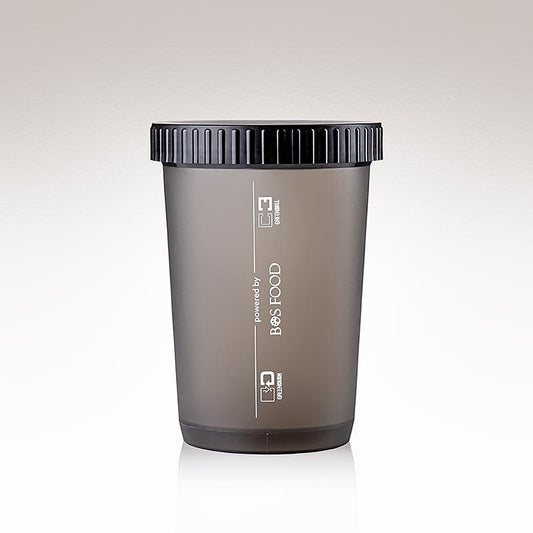 Återanvändbar takeaway-behållare Dish H, 600 ml, vit med tryck, 56 st