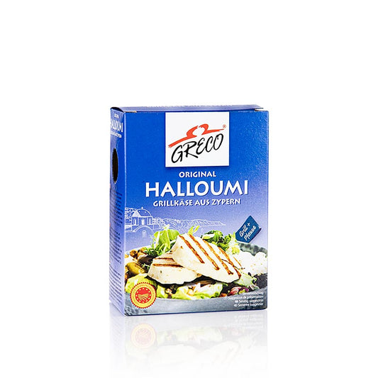 Halloumi – grillost från Cypern, gjord på får-, get- och komjölk, GRECO, 200 g