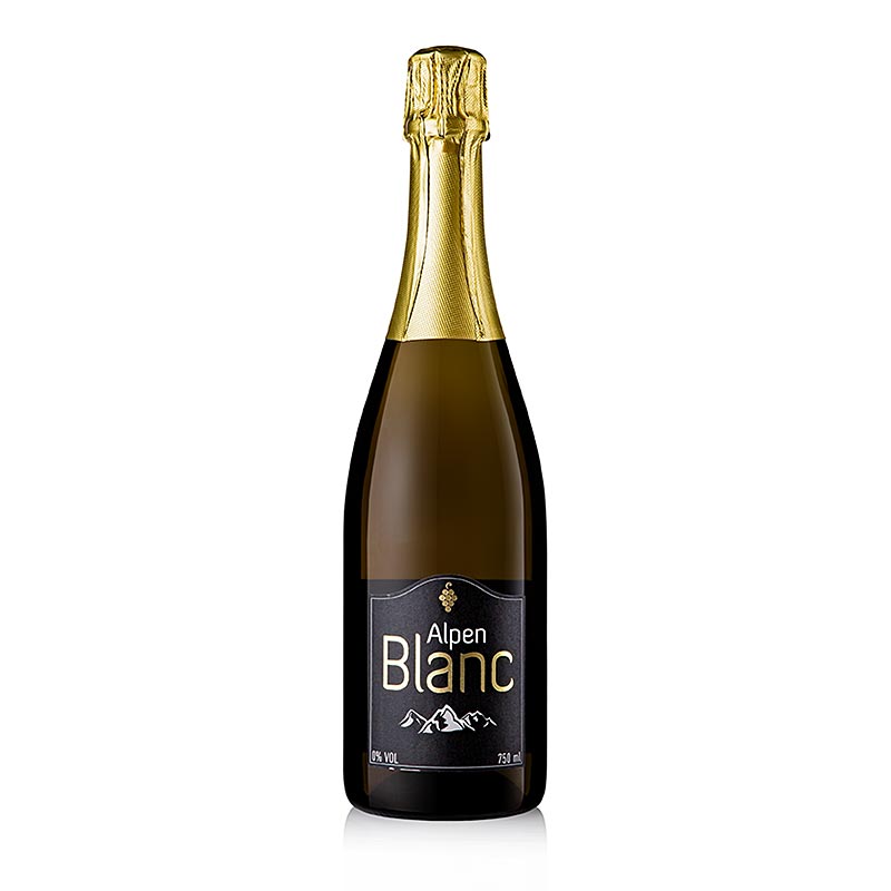 Alpen Blanc mousserande vin av alkoholfri vin (mousserande vin), alkoholfritt, 750 ml