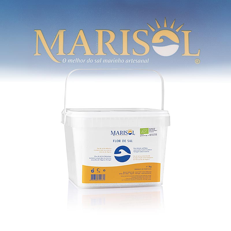 Marisol® Flor de Sal – Saltblomman, CERTIPLANET, koshercertifierad, ekologisk, 3 kg
