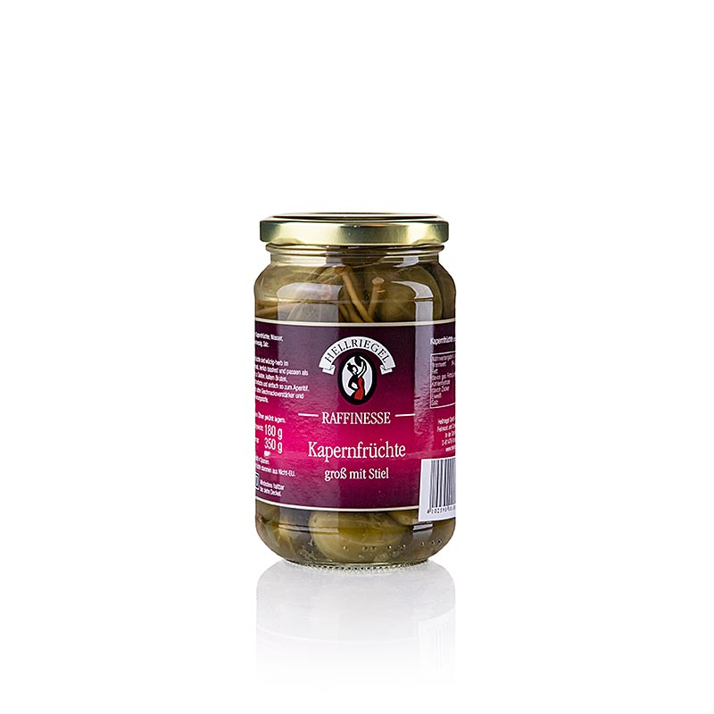 Kaprisfrukter, stora med stjälk, Raffinesse, 350 g