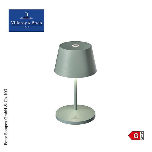 Bordslampa "SEOUL 2.0", med batteri, 20x11 cm, aluminium, grön (96962), 1 st
