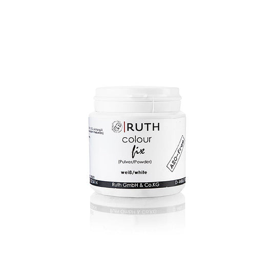 Livsmedelsfärg vit, pulver, vattenlöslig, AZO-fri, Ruth (E170), 50 g