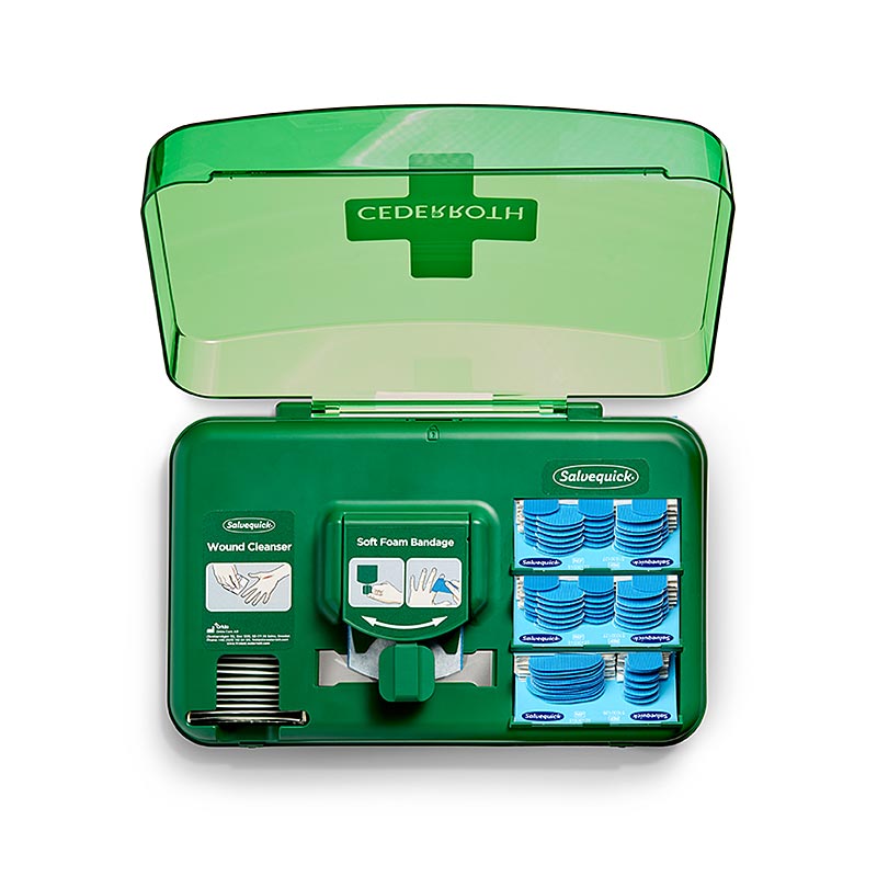 Cederroth – Wound Care Dispenser, plåsterstation, blå (51011009), 1 st