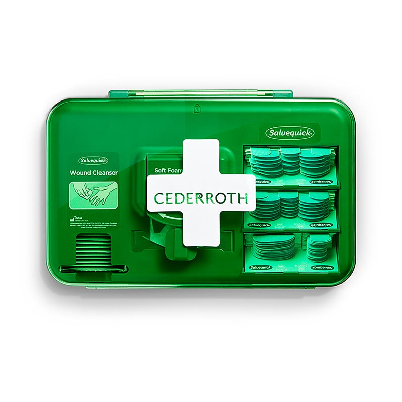 Cederroth – Wound Care Dispenser, plåsterstation, blå (51011009), 1 st