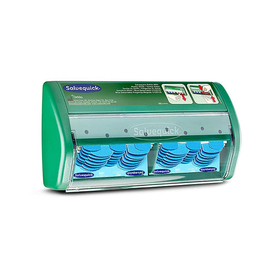 Cederroth - Salvequick Plaster Dispenser Blue Detect, plåsterstation (51030130), 1 St