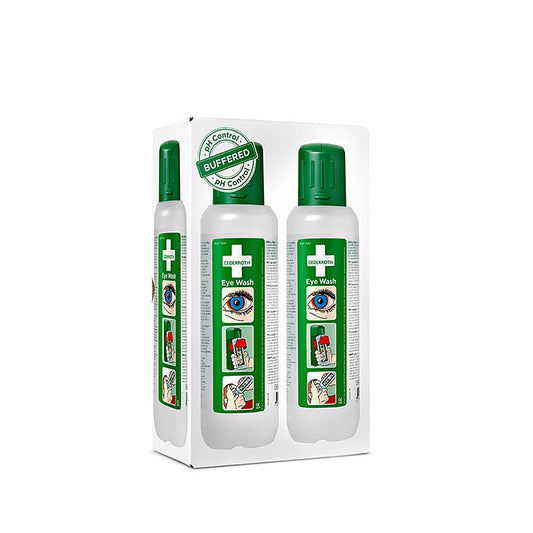 Cederroth - Eye Wash, ögondusch, med väggfäste, 2 x 500 ml (725200), 1 l