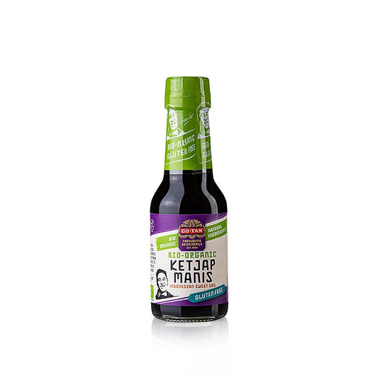 Sojasås Ketjap Manis, söt, glutenfri, Go-Tan, ekologisk, 145 g