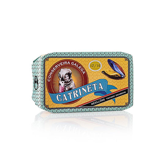 Musslor, från Galicien, i escabeche-sås, 12–16 stycken, Catrineta, 115 g
