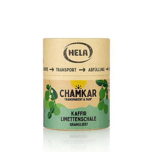 HELA Chamkar – Kaffir-limezest, granulerad, 50 g