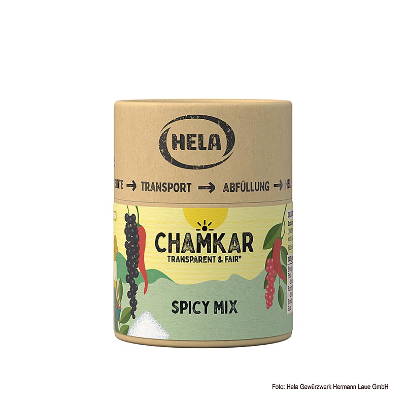 HELA Chamkar – Spicy Mix, kryddsalt, 115 g