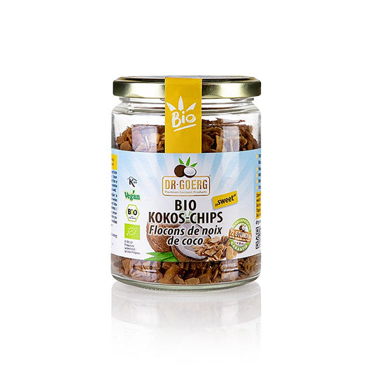 Dr.Goerg Kokoschips, rostade, sötade, ekologiska, 160 g