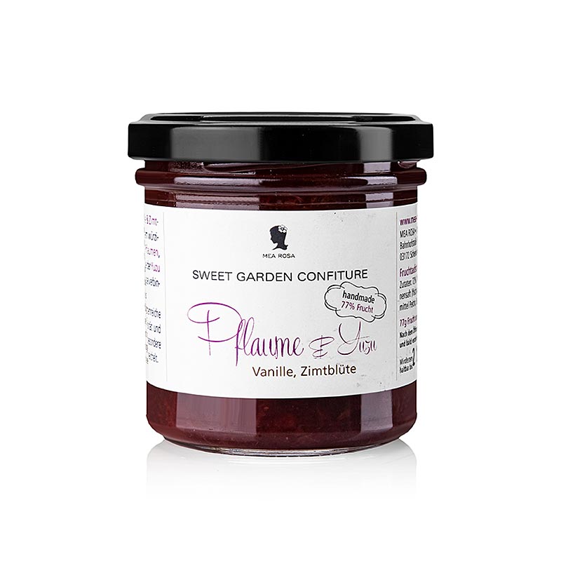 Sweet Garden Confiture – plommon- och yuzu-fruktpålägg, Mea Rosa, 180 g