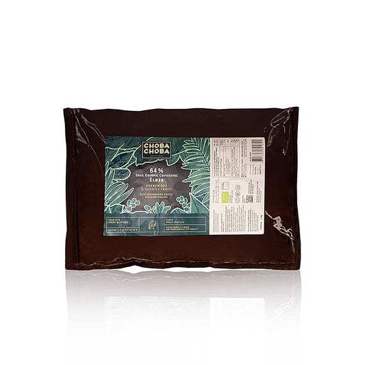 Elmer, 64 % bitter choklad, callets, Choba Choba, ekologisk, 2 kg