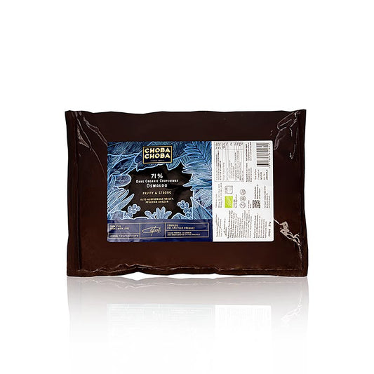 Oswaldo, 71 % bitter choklad, callets, Choba Choba, ekologisk, 2 kg