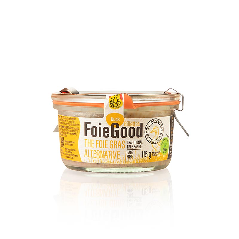 Anka-rillette utan lever, FoieGood, 115 g
