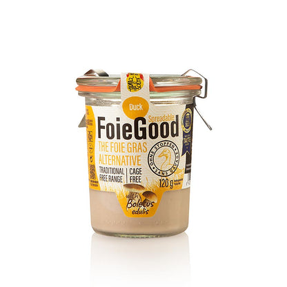 Ankleverpastett / smörgåspålägg, med porcini, FoieGood (utan stoppning), 120 g