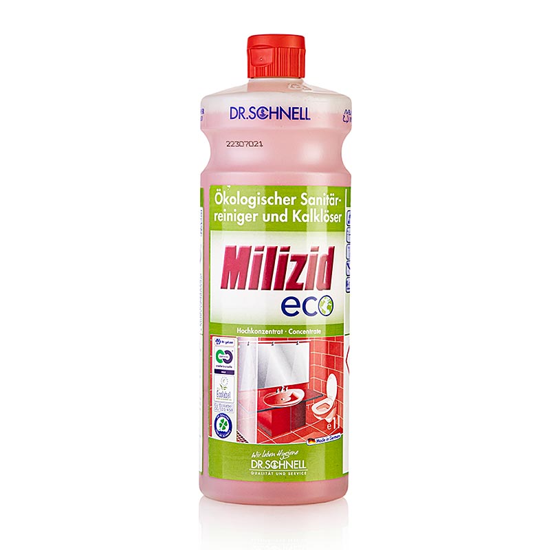 Dr. Schnell – Sanitetsrengöring & kalkborttagare Milizid Eco, ekologisk, koncent, 1 l