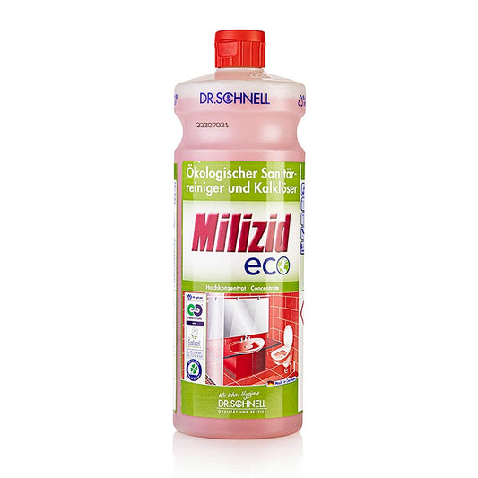 Dr. Schnell – Sanitetsrengöring & kalkborttagare Milizid Eco, ekologisk, koncent, 1 l
