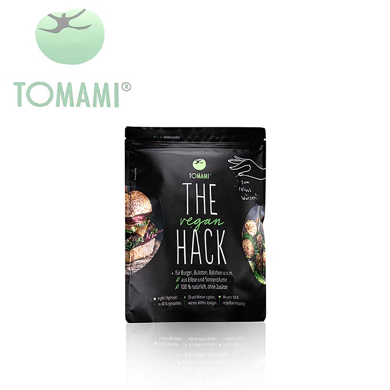 Tomami® The Vegan Hack!" Burgarblandning, utan kryddor, vegansk, 200 g