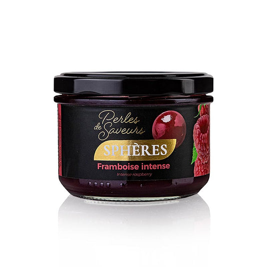 Fruktkaviar-sfärer "Intensiv hallon", 20 mm sfäriska, Perles de Saveurs, 220 g