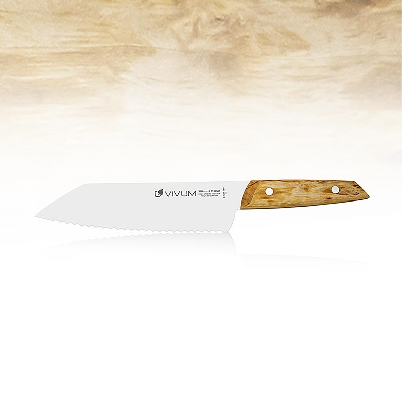 VIVUM universalkniv, tandad, med trähandtag, 18 cm, DICK, 1 st