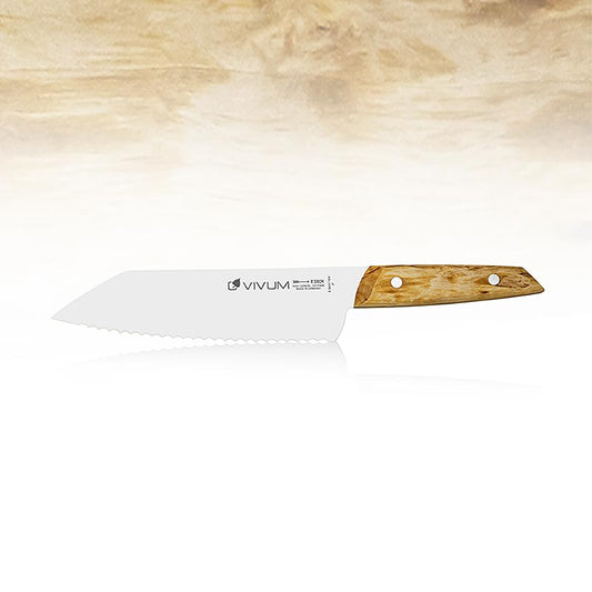 VIVUM universalkniv, tandad, med trähandtag, 18 cm, DICK, 1 st