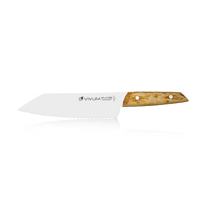 VIVUM universalkniv, tandad, med trähandtag, 18 cm, DICK, 1 st