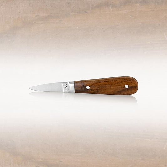 Ostronkniv, trähandtag, bred blad, 6 cm, 1 st