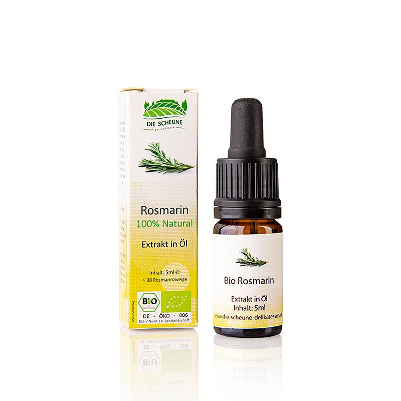 Naturligt rosmarinarom, Die Scheune, ekologiskt, 5 ml