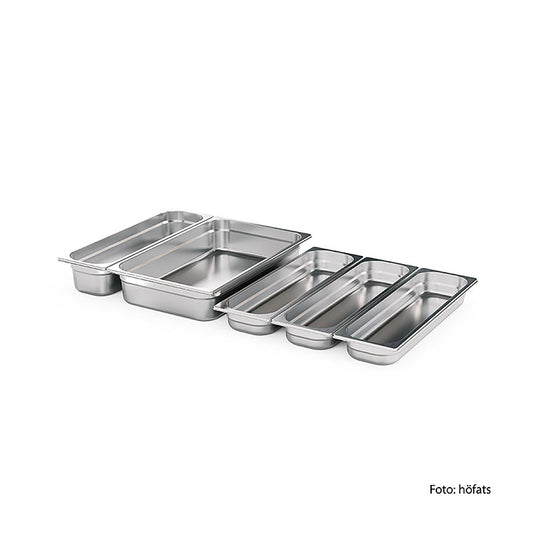 Höfats FIRE KITCHEN rostfritt stålbehållarset, 5-delat, GN 1 st