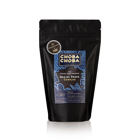 Oswaldo, 71 % mörk choklad, bakchoklad, Choba Choba, ekologisk, 220 g