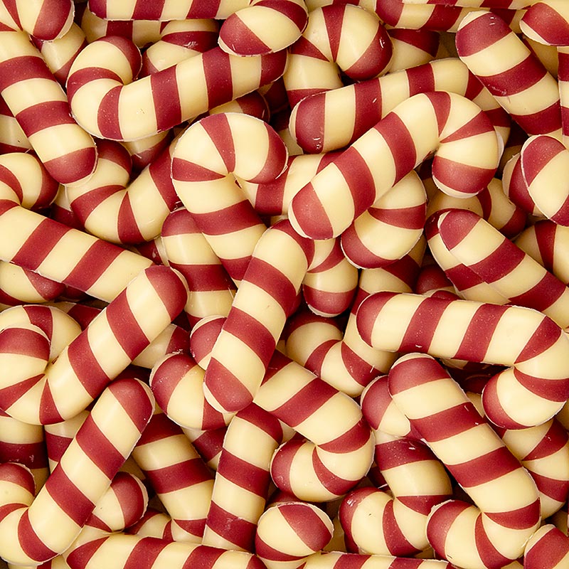 Chokladdekoration "Candy Cane / Zuckerstange", 44x22 mm, Dobla (77629), 400 g