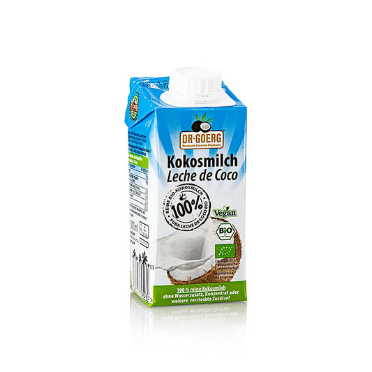 Dr.Goerg 100 % kokosmjölk, ekologisk, 200 ml