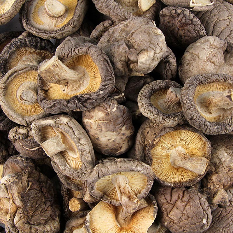 Torkade shiitakesvampar (små, ø 3–4 cm), 500 g