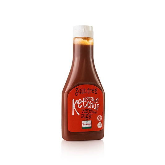 Guilt Free Tomato Ketchup Zero, ketchup utan tillsatt socker, Verstegen, 285 ml