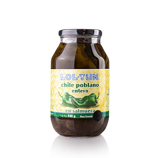 Chili Poblano, hel, 940 g