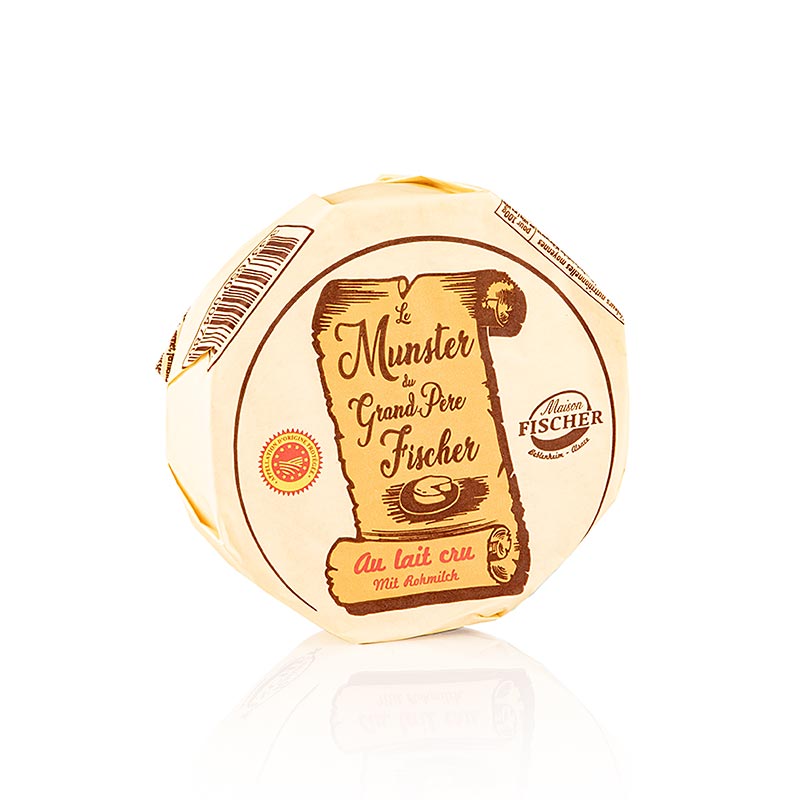 Munster de GrandPere Fischer AOP/g.U., mjukost av obehandlad mjölk, 200 g