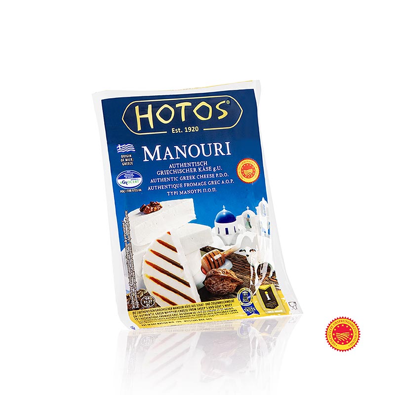 Manouri PDO/g.U., grekisk ost av fårmjölk, Hotos, 200 g