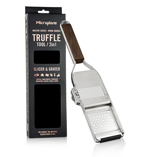 MICROPLANE Master-serien, Trüffel Profi 2-i-1, med trähandtag (43313), 1 st