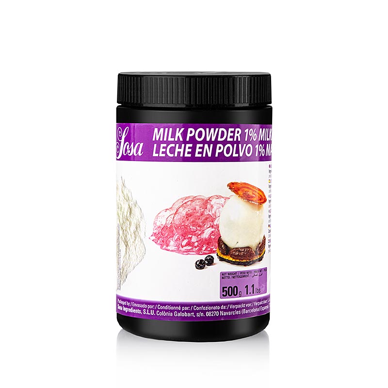 Sosa XP mjölkpulver 1 % fett (skummjölk/lågfet) (44213), 500 g