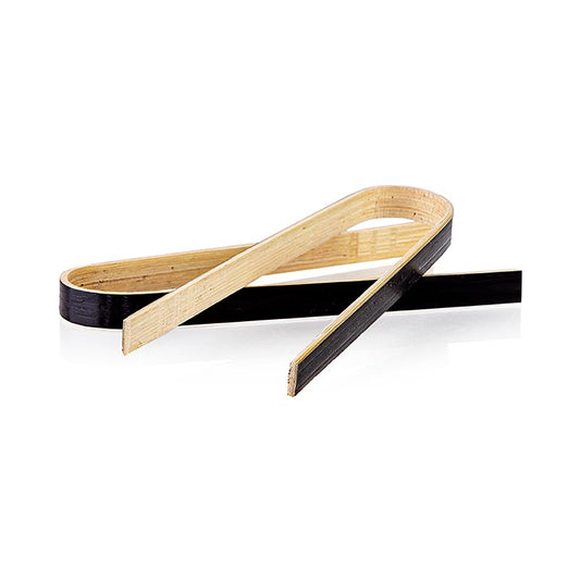 Engångspincett av bambu, 9 cm, svart, 20 st