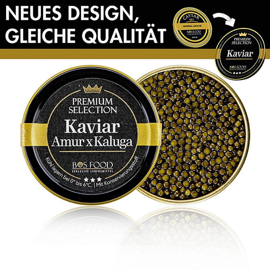 kaukau.de - BOS FOOD Premium Selection - Korsning Amur x Kaluga-stör (schrenckii, 10 g