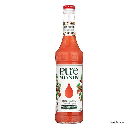 Monin PURE Red Berries (röda bär), osötad, 1:25 koncentrat, 700 ml