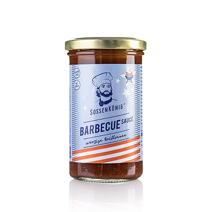 Sossenkönig – Barbecue Sauce (BBQ), färdig sås, glas, 250 ml
