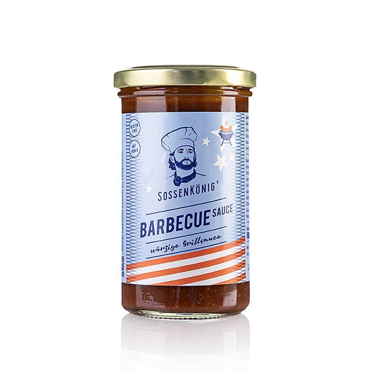 Sossenkönig – Barbecue Sauce (BBQ), färdig sås, glas, 250 ml