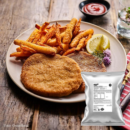 Greenforce MIX veganska schnitzlar, av ärtprotein, halal, 2 kg